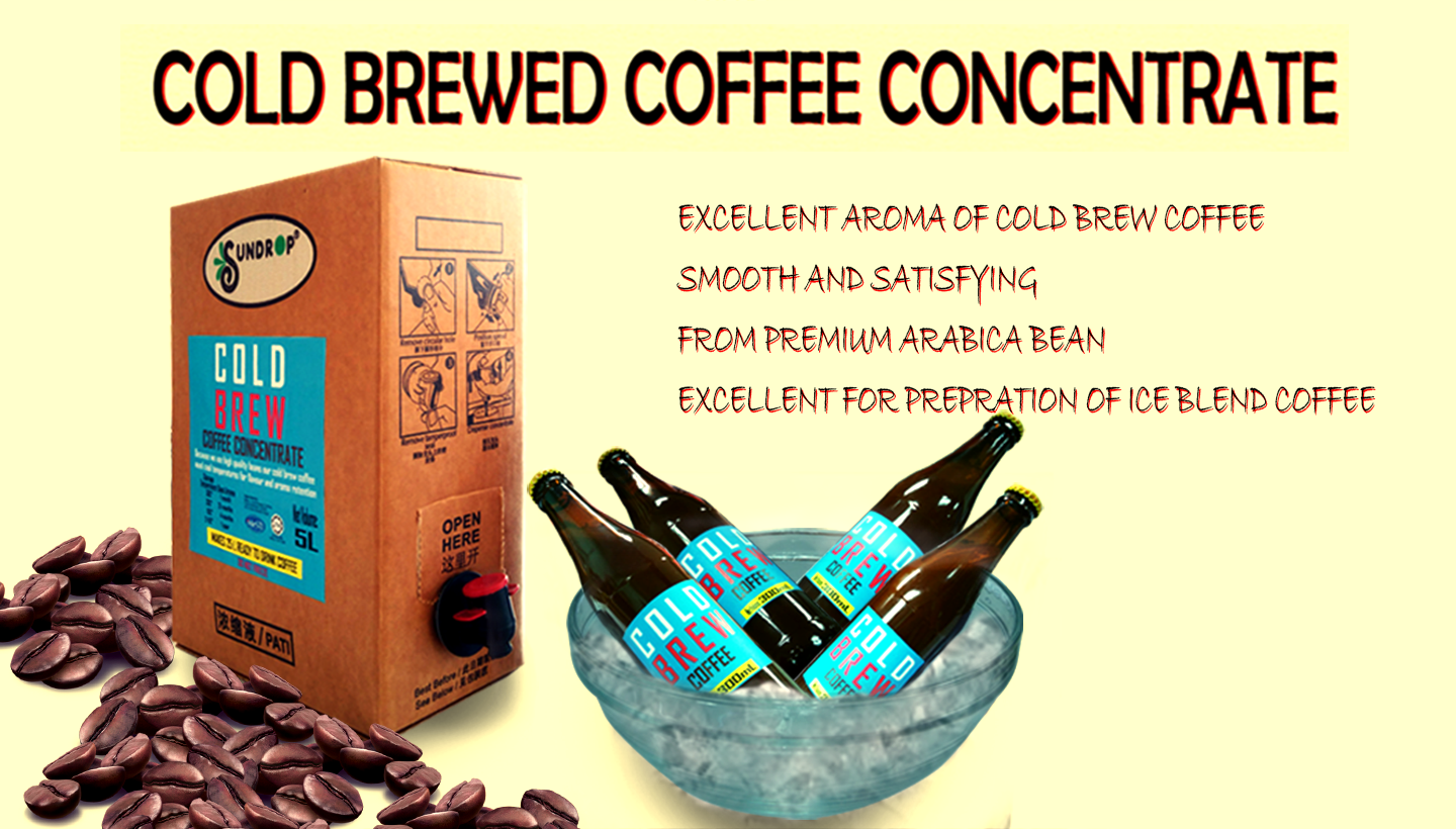 cold brewed coffee